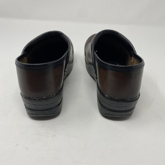 DANSKO Classic Brown Leather Clogs - Picture 2 of 9